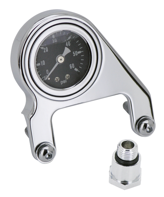 GZP Chr oil pressure gauge kit XL86-up