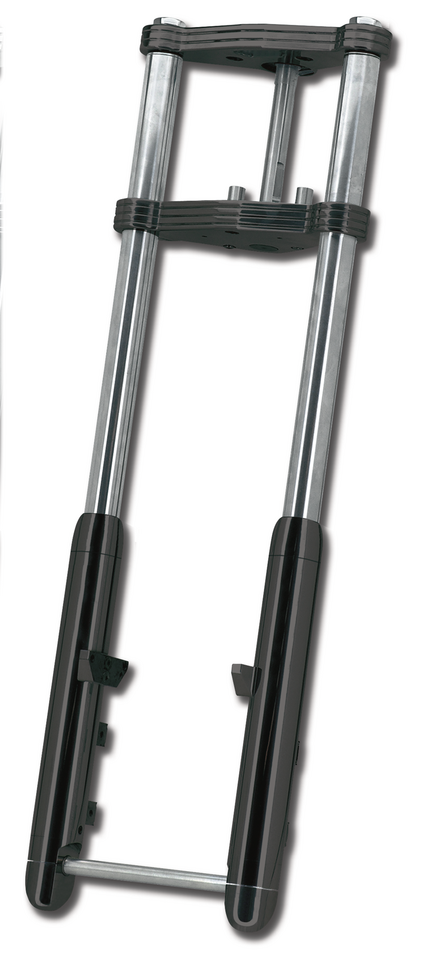 Naked Blk Bubba Front fork 6 degr +12"FL