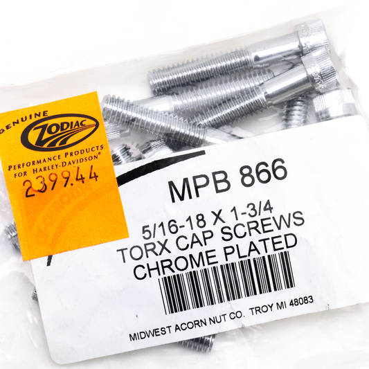 10pck Torx socket head 5/16-18x1 3/4"