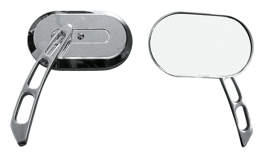 GZP Chrome HD style oval mirror pair