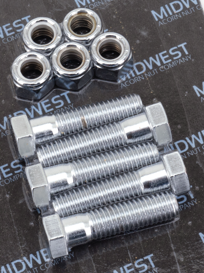 Chrome hex sprocket screw kit