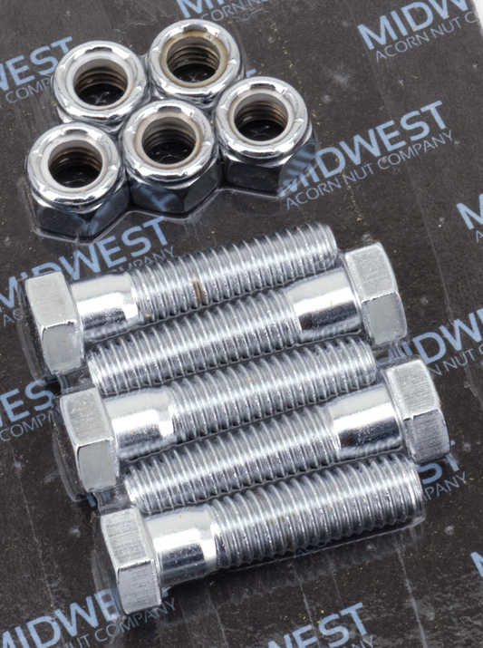 Chrome hex sprocket screw kit