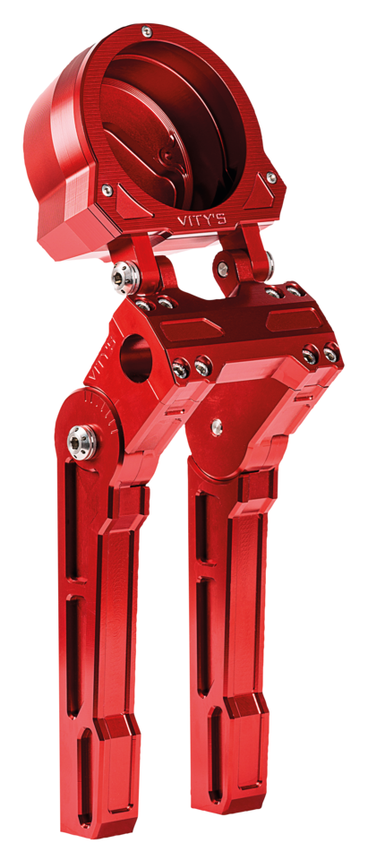 10" Adj. Risers/Gauge Red FXLRS22-Up