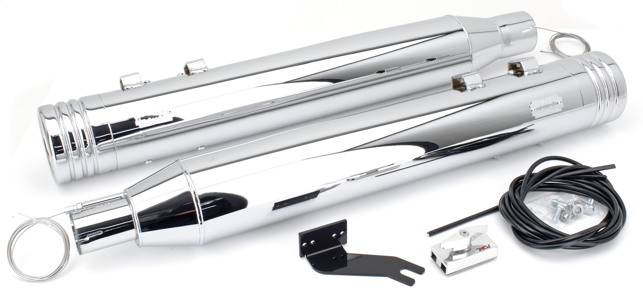 MCJ 100 Striped End Cap FLH/T17-21 Chr