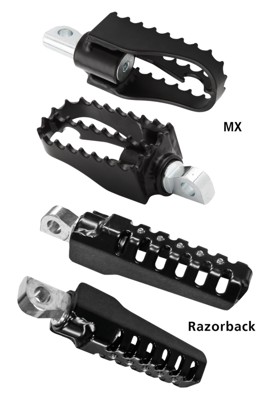 Burly DR MX Foot Pegs Black ST18-Up