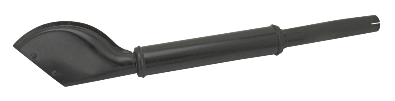 muffler, fishtail black,WL