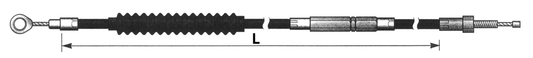 Chromite Clutch cable BT87 L=72"