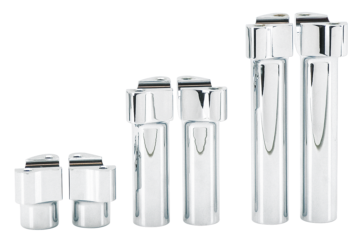 GZP Chrome Billet aluminum riser set