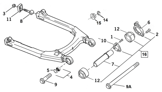 GHDP AXLE ADJUSTER, REAR