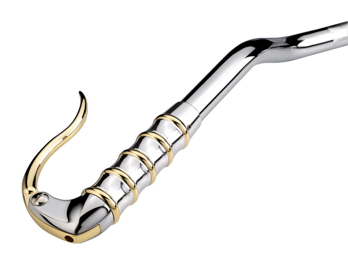 K-Tech vintage grip inverted Pol.Alu/brs