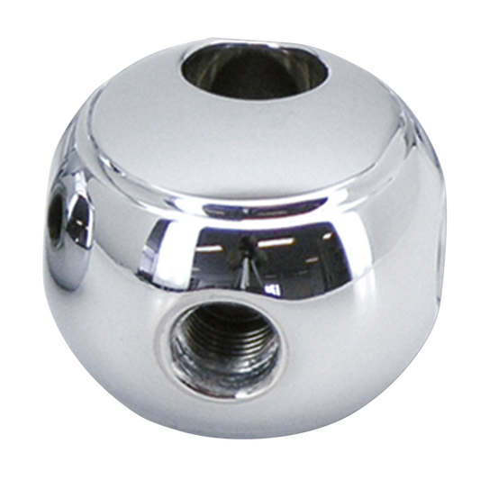 GZP Chr front round brake tee 3x 1/8NPT