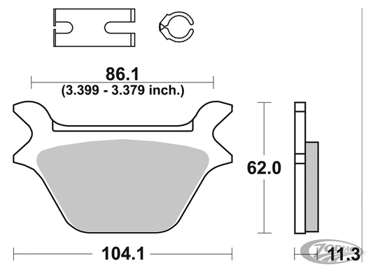 SBS Rear Sinter street brake pads 669LS