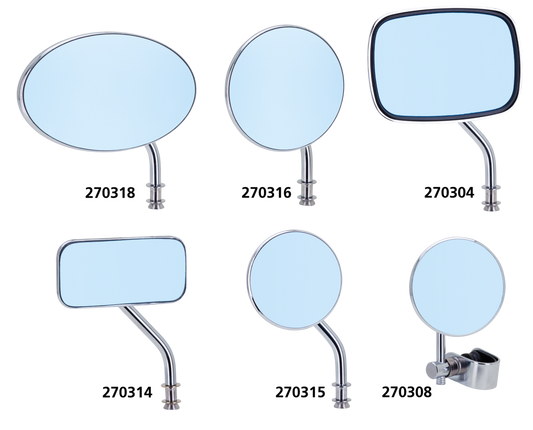 GZP Blue Glass Slimline mirror univer