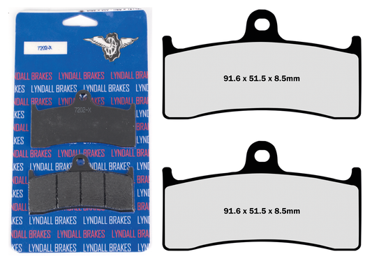 FR+RR Pads Xtreme PM Six Piston Caliper