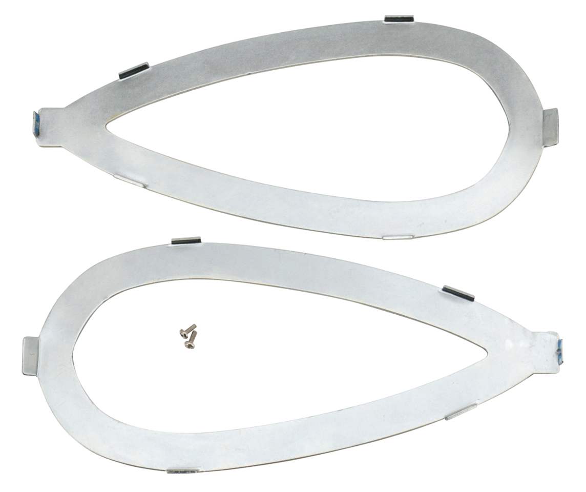 Pair tank name plate brackets