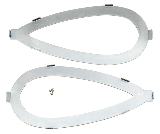 Pair tank name plate brackets