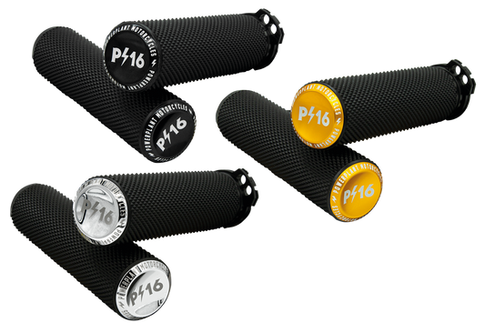 P16 & NESS KNURLED CABLE GRIPS Chrome