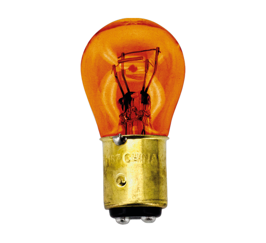 GZP Amber glass bulb BAY15D 1157 socket