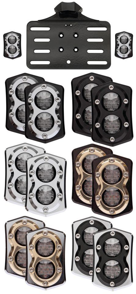 Vity's Taillight/licenseplate kit blk/ch