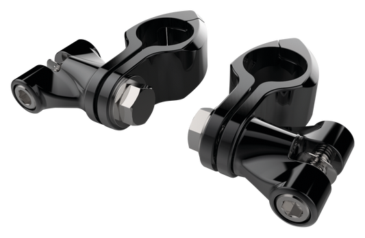 Blk Hingeless Clamps w/ Clevis 1-1/4"