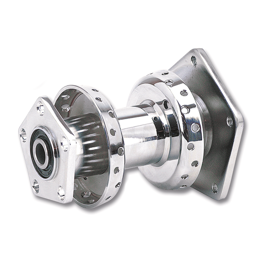 GZP Rear hub assy FLH/T86-99 chrome