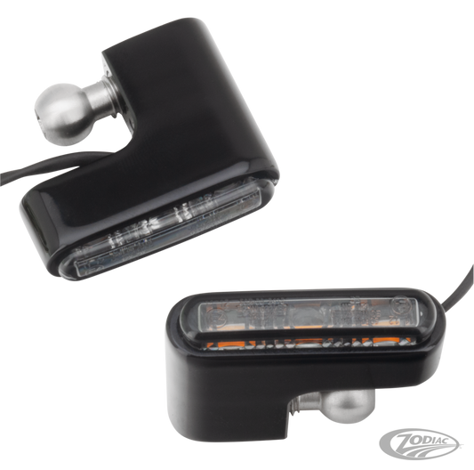 Front turn signals black anodized F*ST