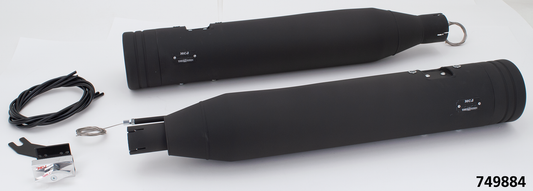 MCJ 120 Striped End Cap FLH/T21-Up Blk