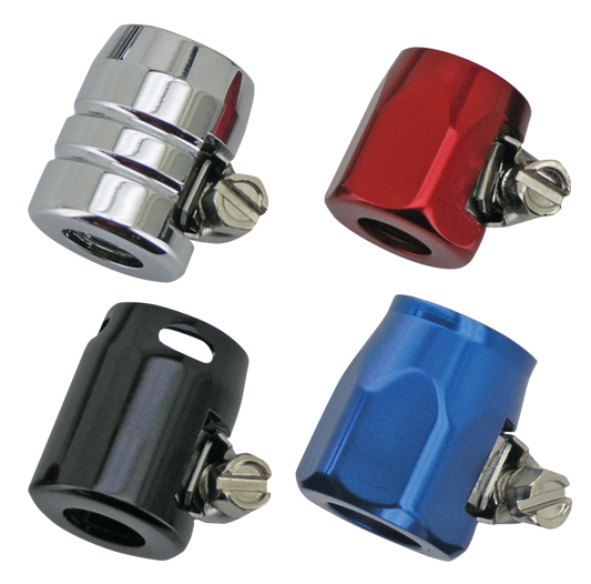 GZP 6Pck Hex hose end 3/8" ID Chrome