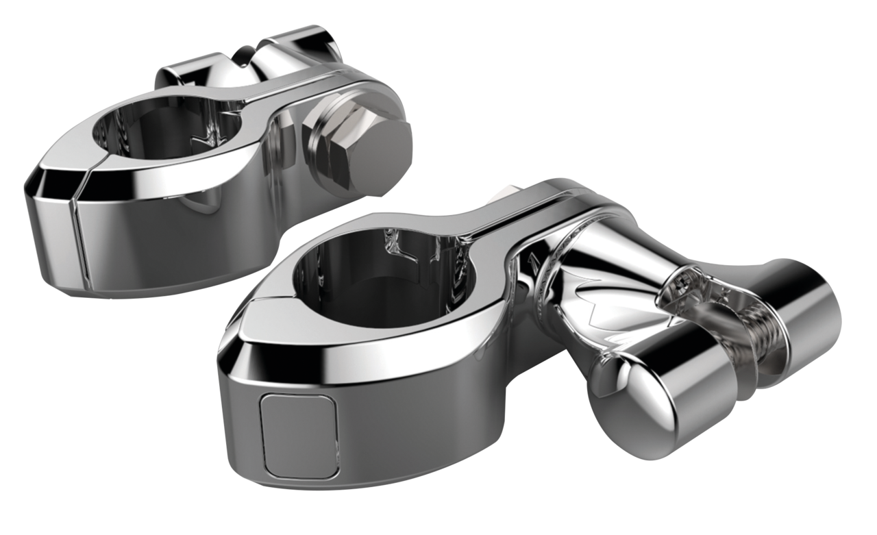 Chr Hingeless Clamps w/Clevis 1-1/4" clm