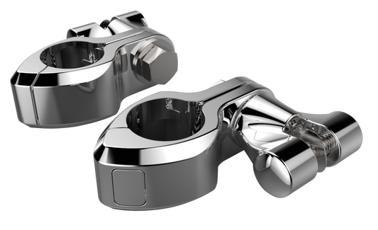 Chr Hingeless Clamps w/Clevis 1-1/4" clm