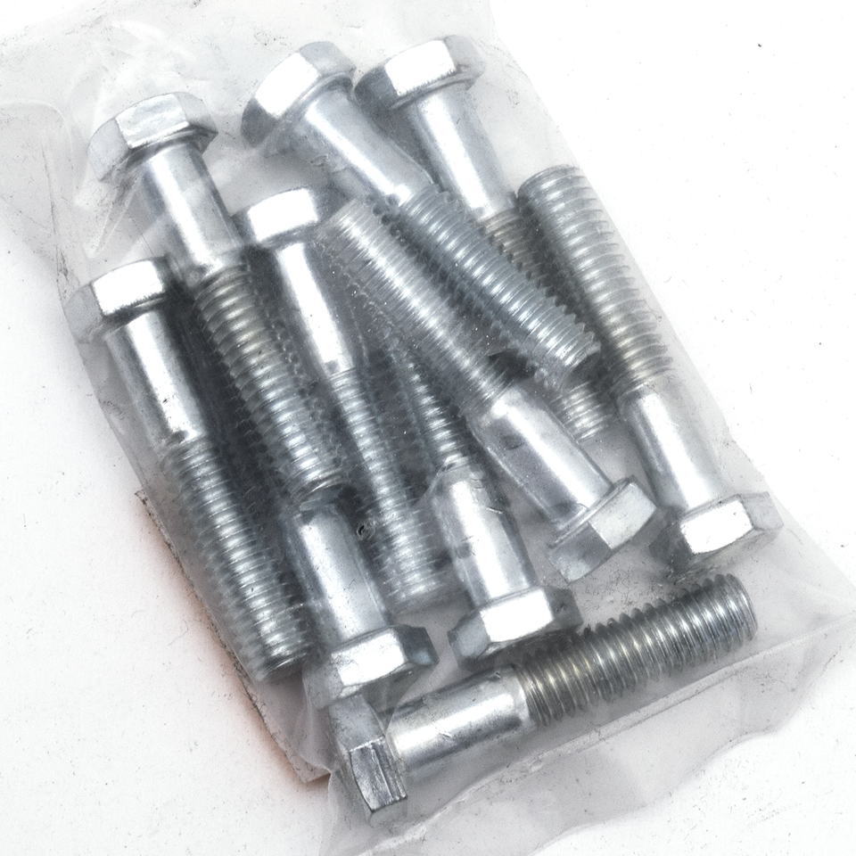 10pck hex bolt 3/8-16x1-7/8" UNC zinc