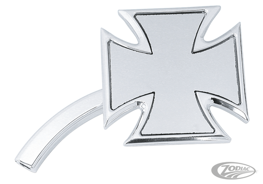 Billet Maltese Cross mirror right polish
