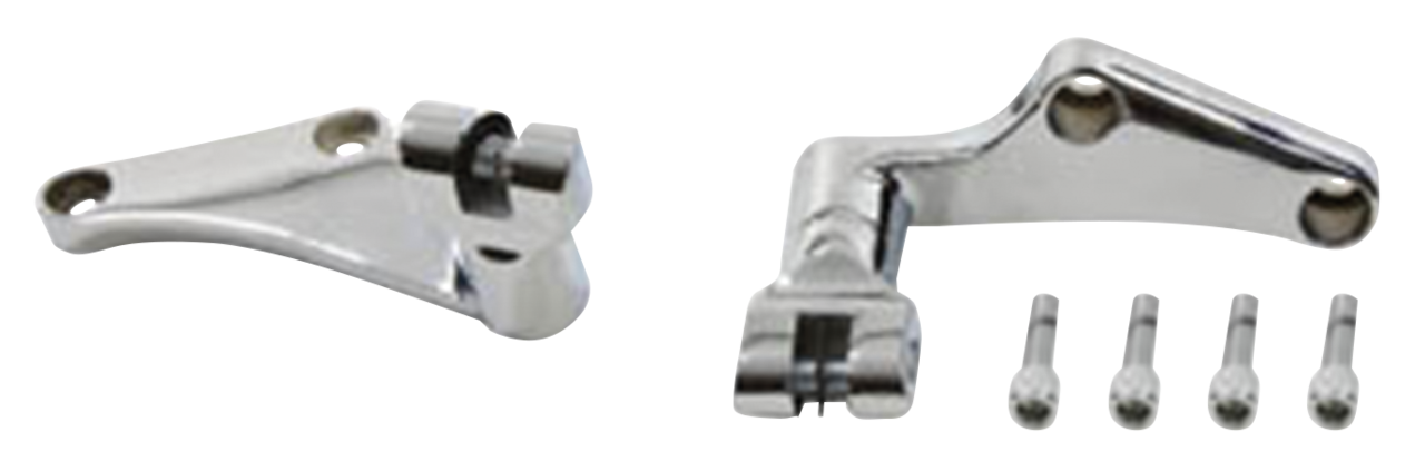 Rear Footpeg Mounts Chrome FXST86-06