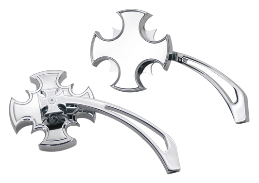 GZP Crossblade mirrors w/maltese spear s