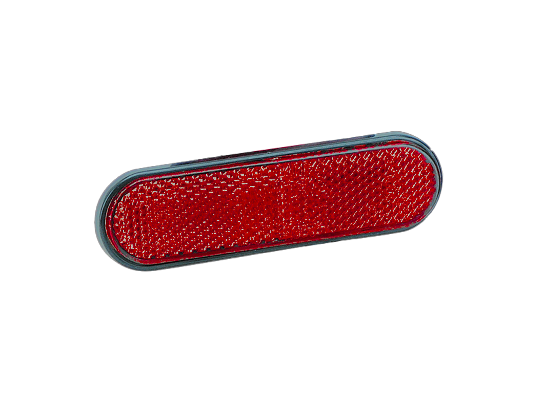GZP Small Oval red reflector with E-appr