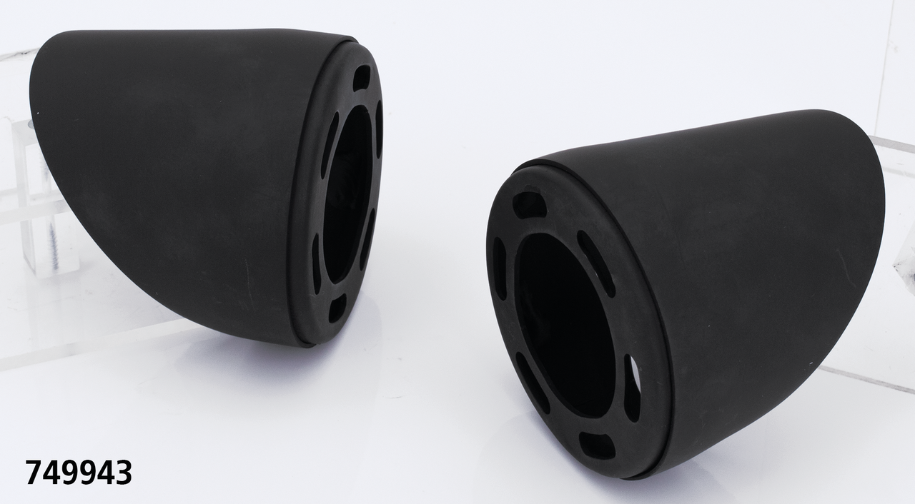 MCJ End Caps Royal 80 Short Tapered Blk