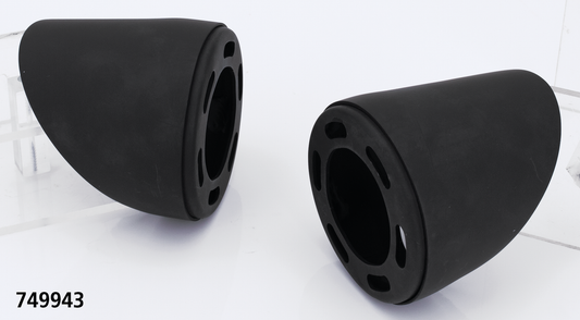 MCJ End Caps Royal 80 Short Tapered Blk