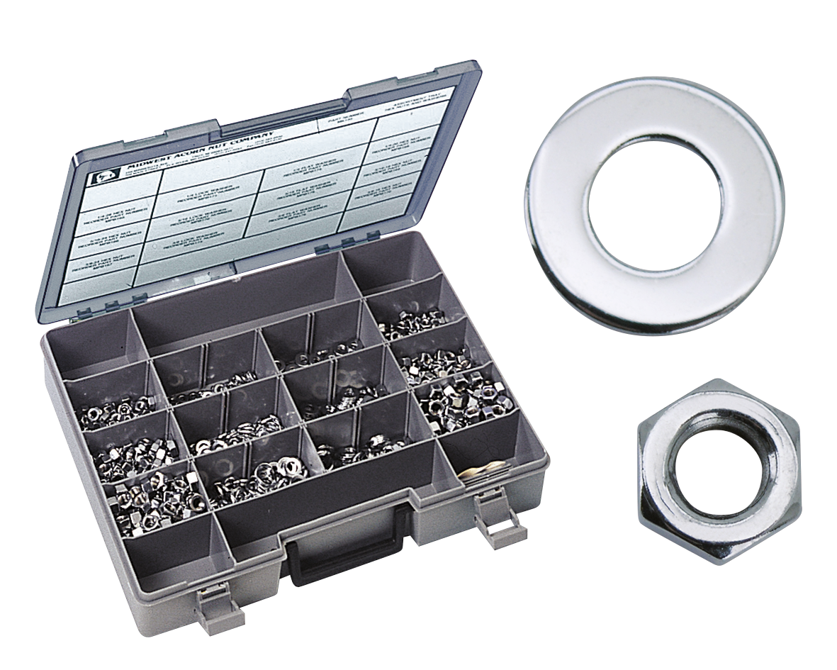 Ass. tray lock wash./hex nuts/flat wash.