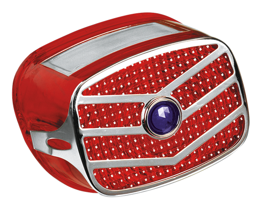 GZP Taillight lens+grill blue dot 73u