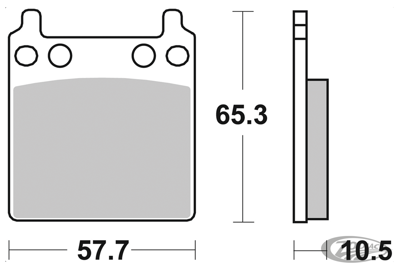 SBS HF Brake pads PM 162x2 - 509HF