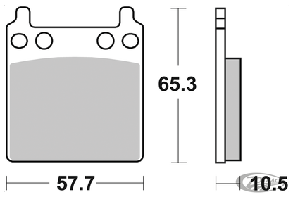 SBS HF Brake pads PM 162x2 - 509HF