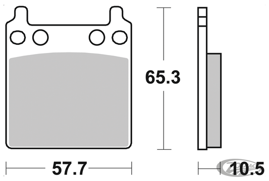 SBS HF Brake pads PM 162x2 - 509HF