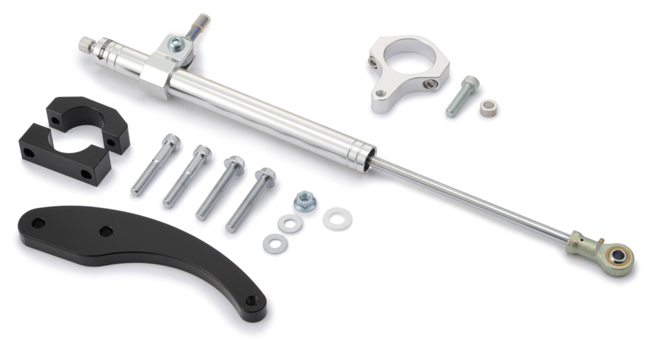 Steering Damper Kit Silver FLH/T14-16