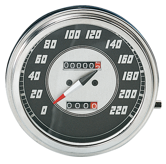 GZP Speedo KPH, early style black face,