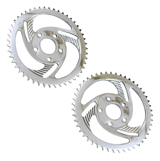 GZP Chrome Swirled sprocket 48T XL82-85