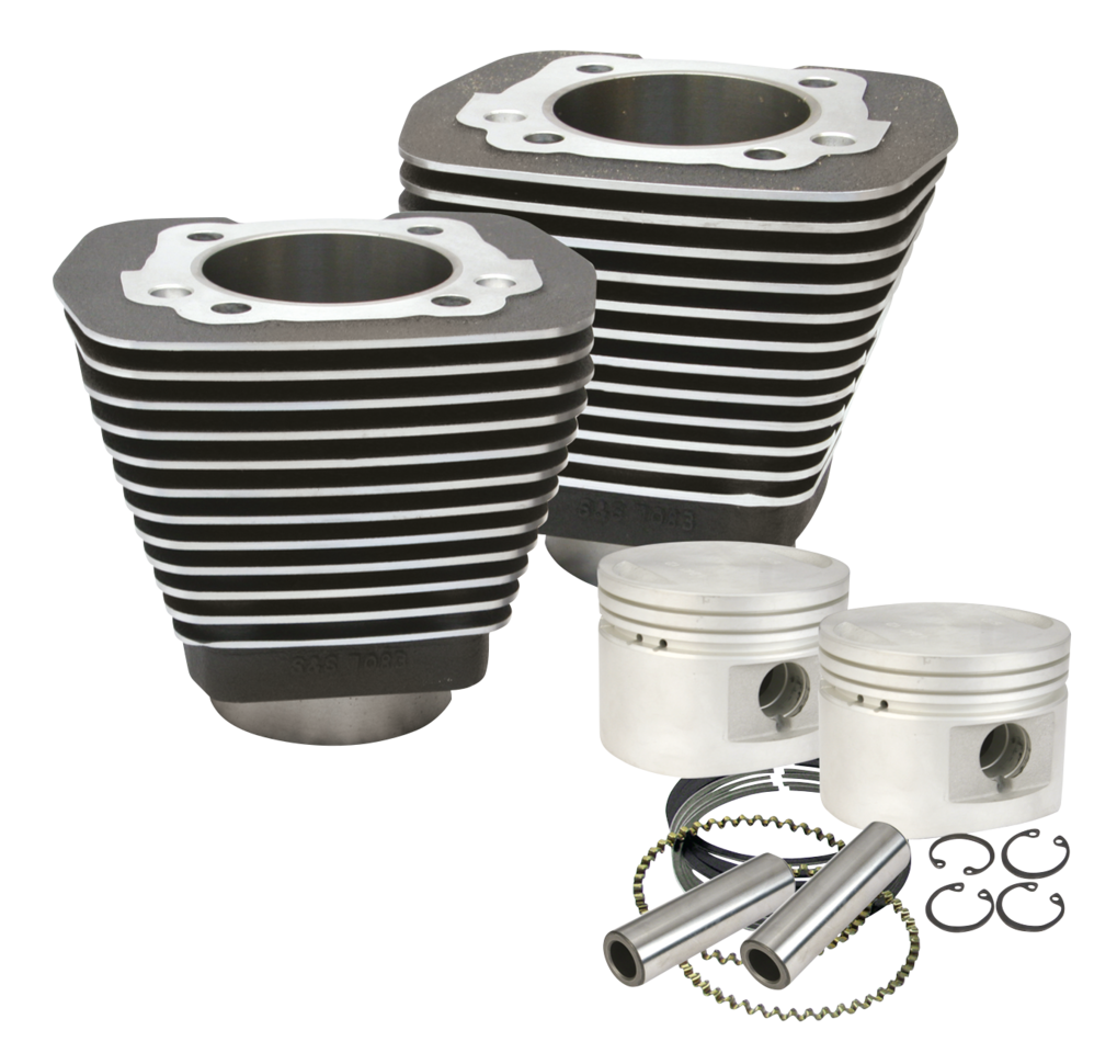 S&S Cyl+pist Kit 3.5" Bore BT84-99 black
