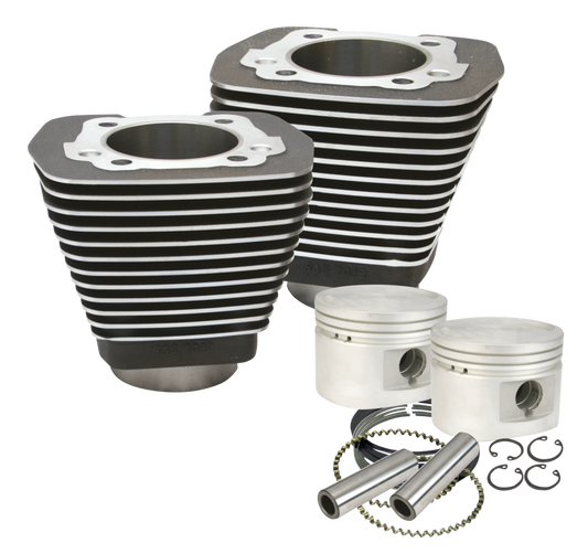 S&S Cyl+pist Kit 3.5" Bore BT84-99 black