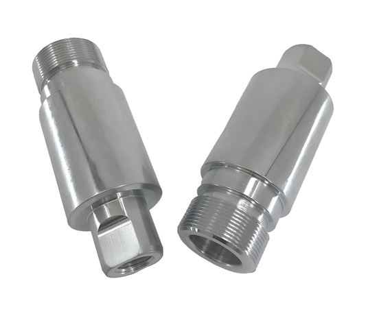 GZP Chr 41mm fork tube 2" extension kit