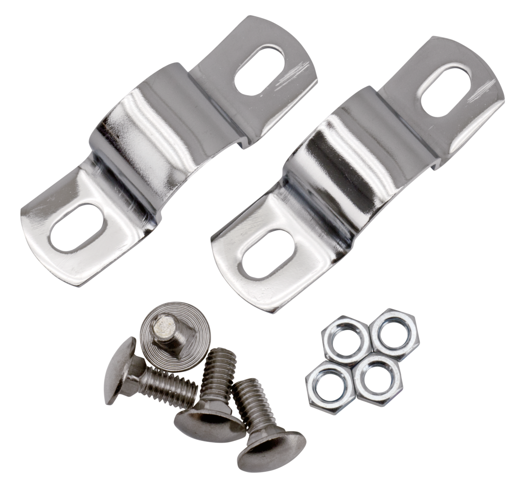 U-Clamps oil tank mount chrome BT36-57