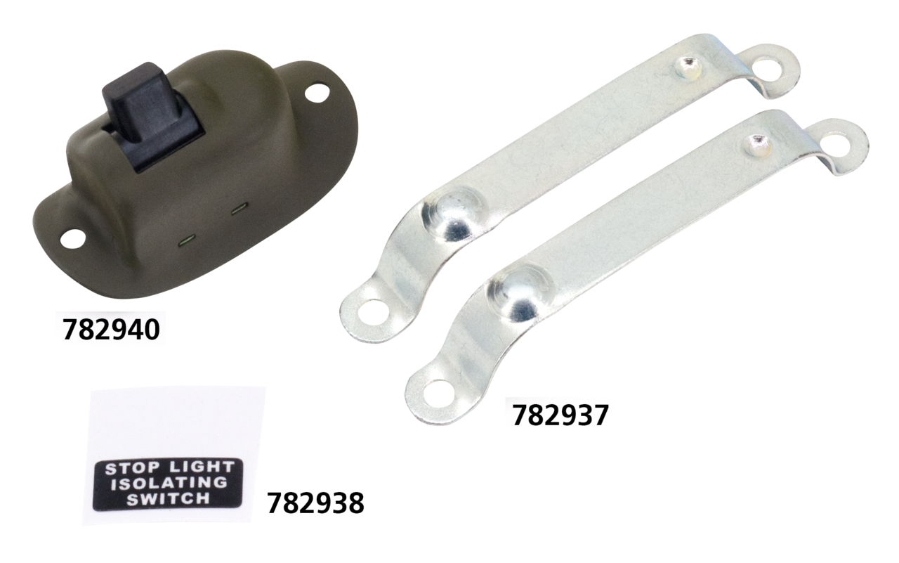 Decal for stop light isolating switch